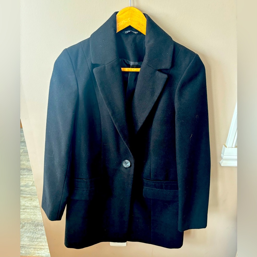 Ladies black over coat
